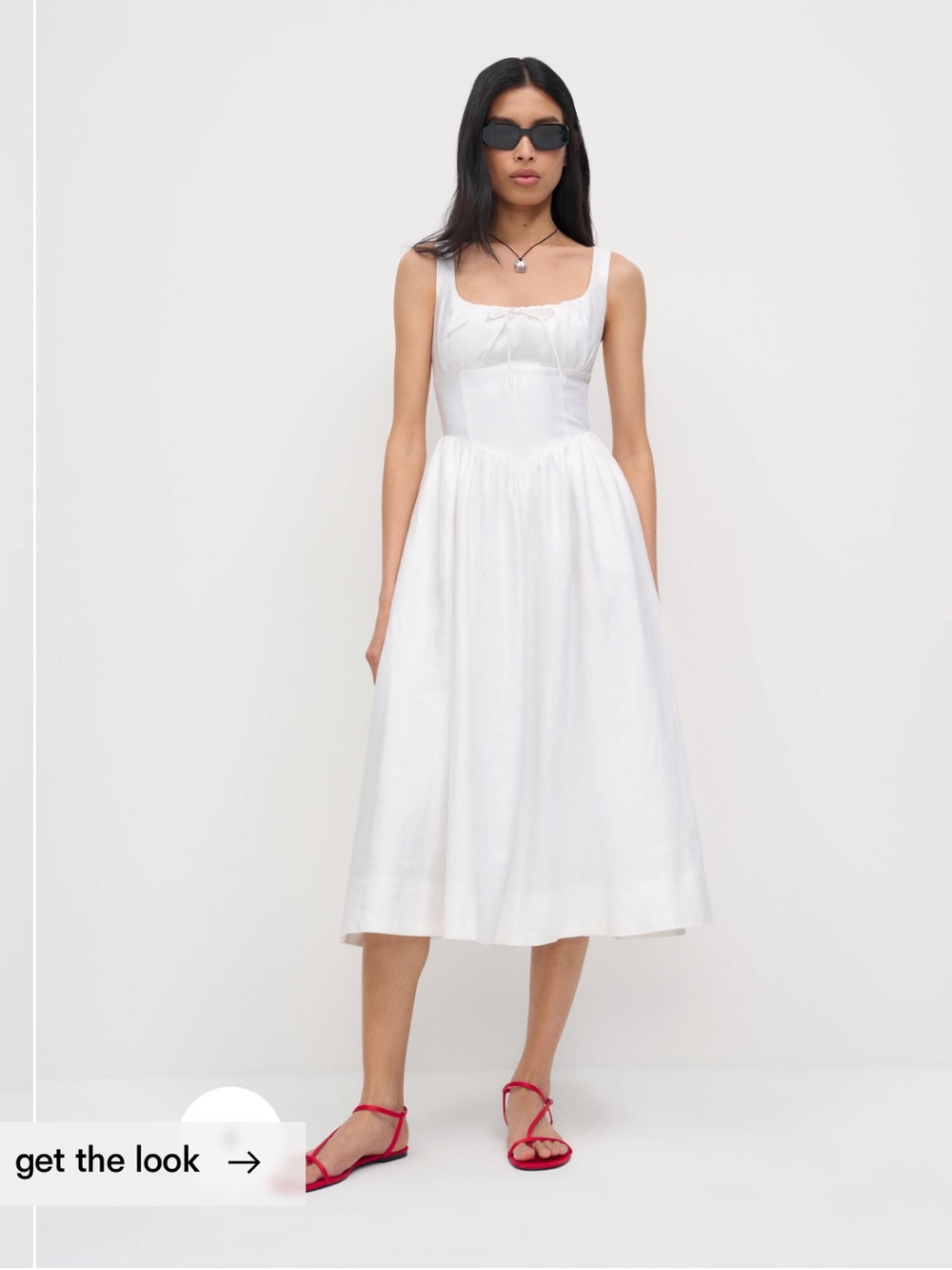 Reformation Balia Linen Dress
